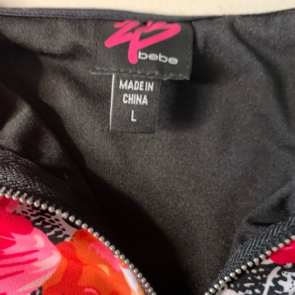 Bebe 2b Floral Romper Strapless - Picture 6 of 6